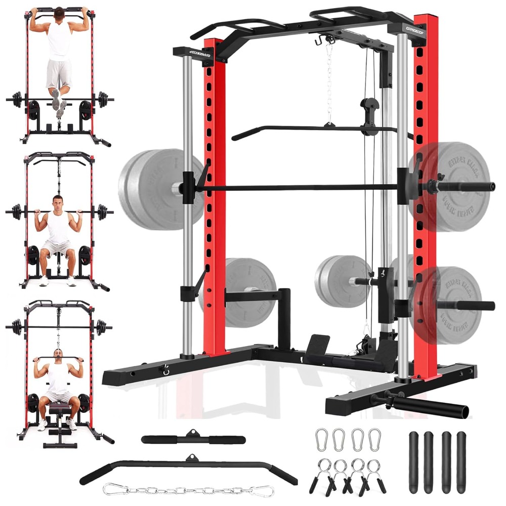 Home Gym With Smith Machine - Station de musculation tout-en-un avec barre