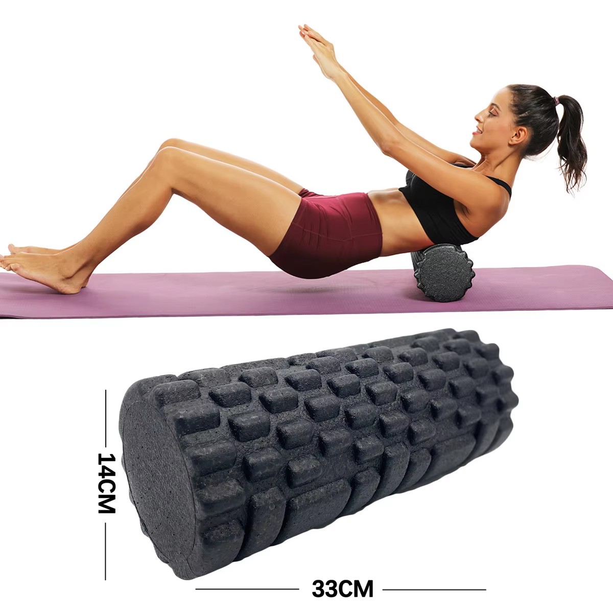Home Gym Pilates - 30/33cm Fitness rouleau de mousse Yoga