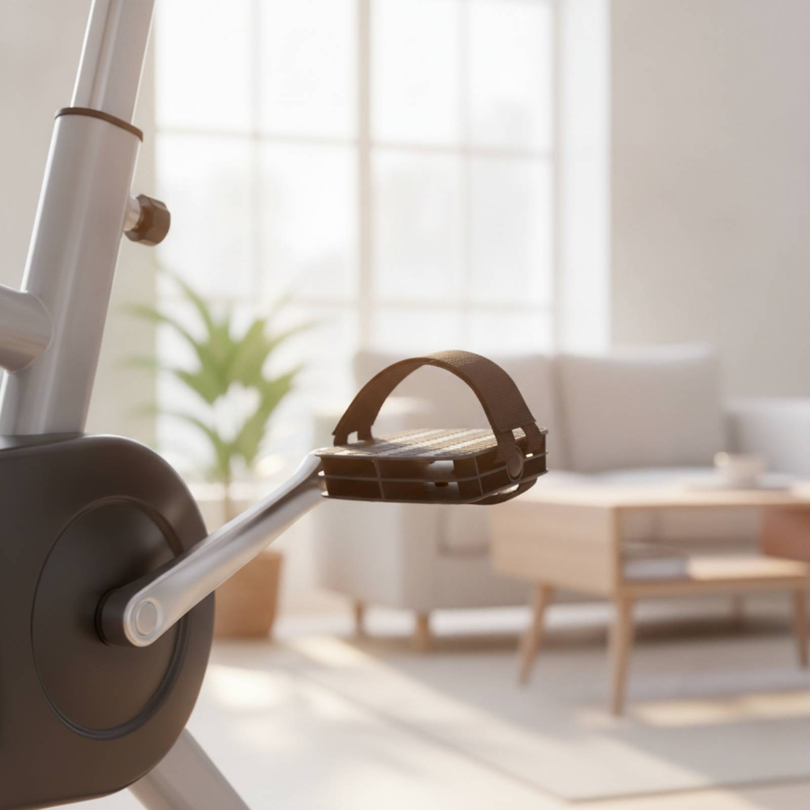 Home Gym Leg - Pédales de vélo d'exercice avec sangles,