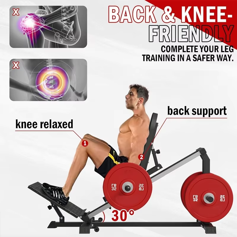 Home Gym Hip Thrust Machine - Appareil de musculation des fessiers 2-en-1