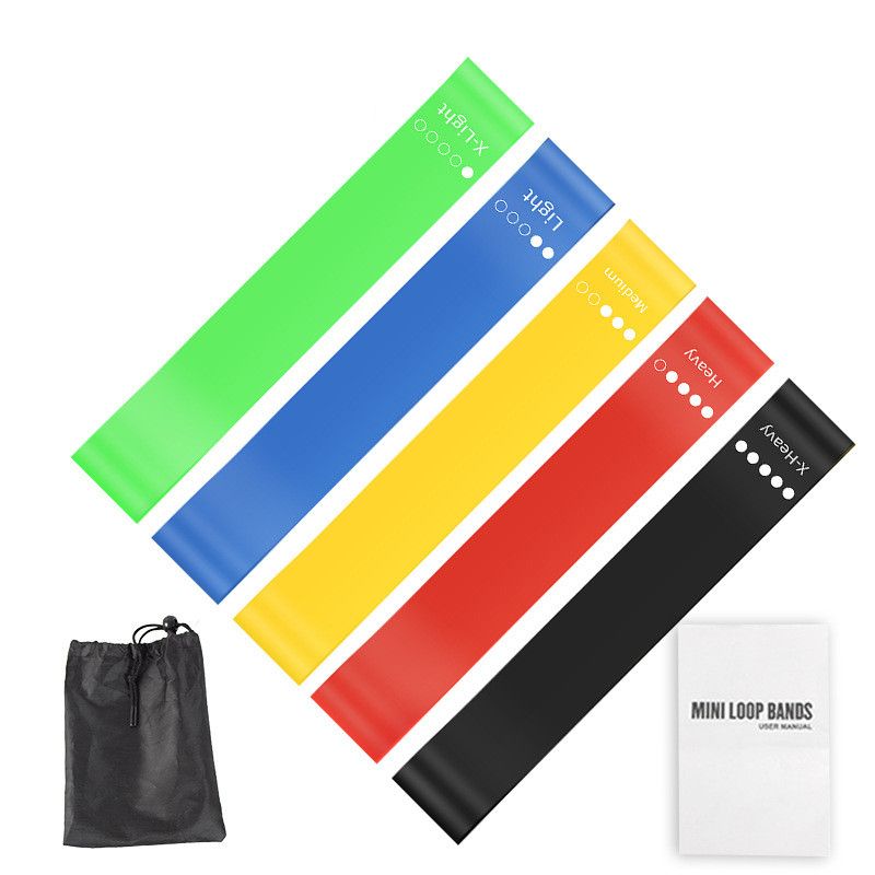 Home Gym Kit - Ensemble de 5 bandes de résistance