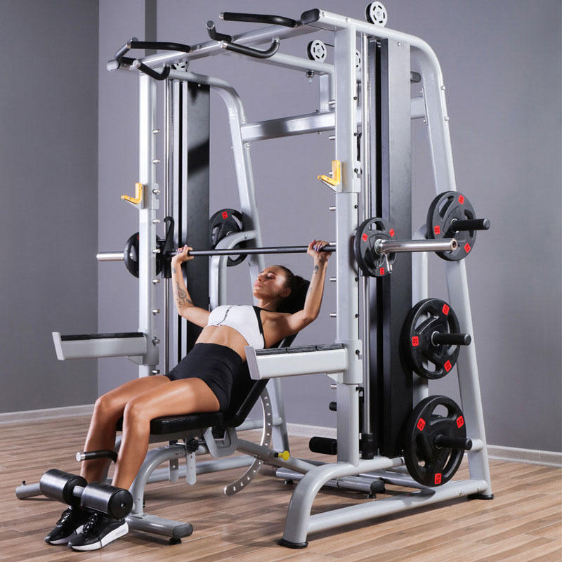 Home Gym With Smith Machine - Machine Smith à câbles croisés de