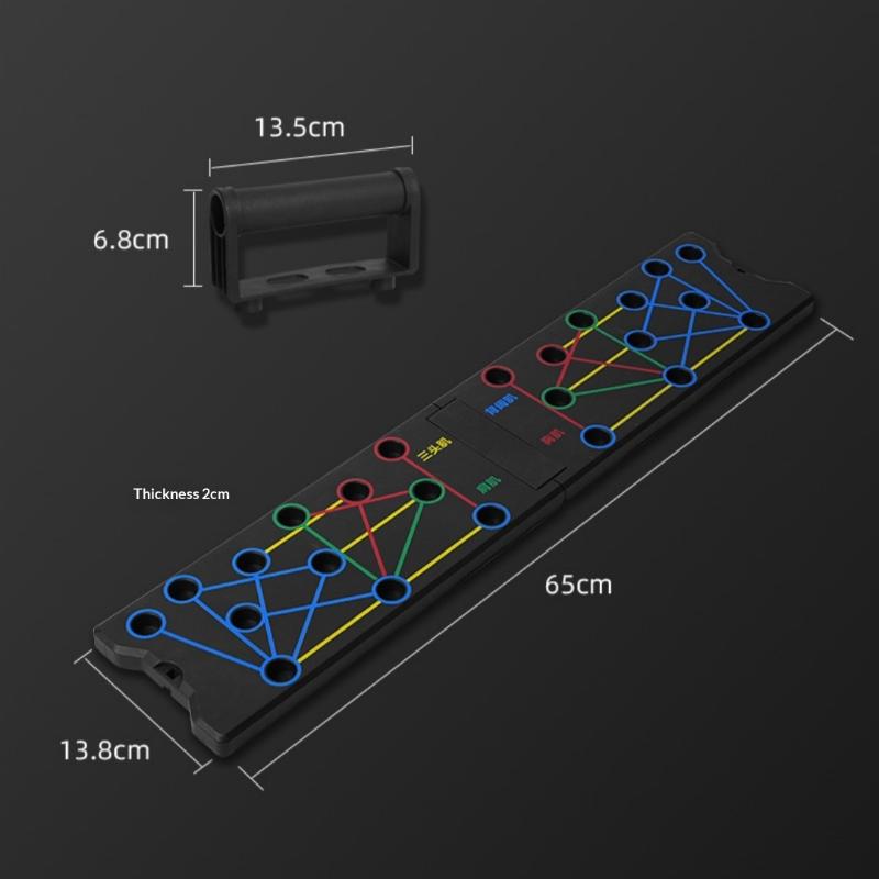 Home Gym Kit - Support de pompes multifonctionnel 24 trous